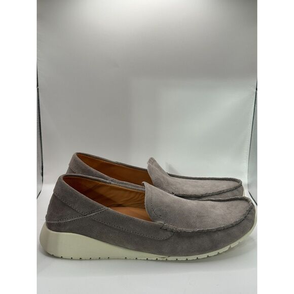 NWT OluKai Kaʻa Grey Suede Leather Loafers Men 11.5 Island Casual main image 4